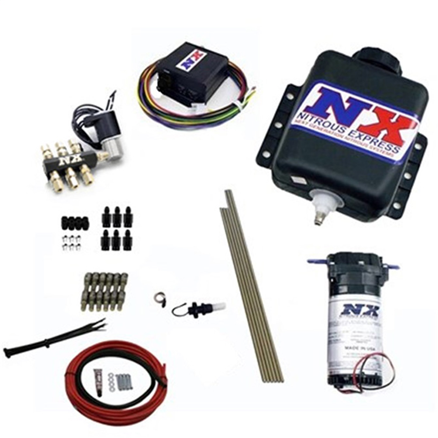 Nitrous Express 15126H - Direct Port Water Injection 6 Cyl Stage 2 w/Hardlines Nitrous Express 15126H - Direct Port Water Injection 6 Cyl Stage 2 w/Hardlines