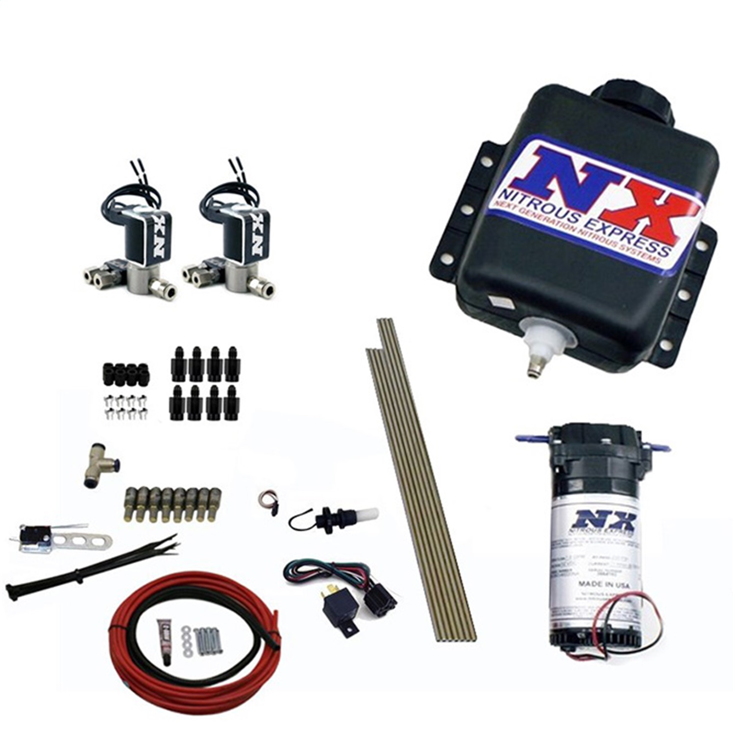 Nitrous Express 15122H - Direct Port Water Injection 8 Cyl Stage 1 w/Hardlines Nitrous Express 15122H - Direct Port Water Injection 8 Cyl Stage 1 w/Hardlines