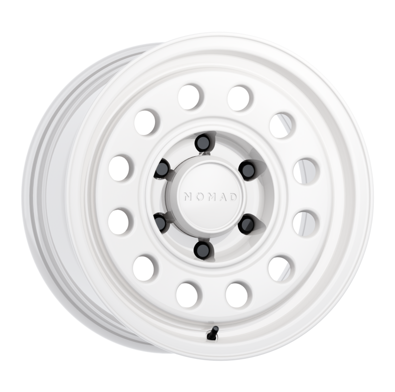 Nomad N501SA-57012-10 - N501SA Convoy 15x7in / 5x114.3 BP / -10mm Offset / 83.82mm Bore - Gloss White Wheel