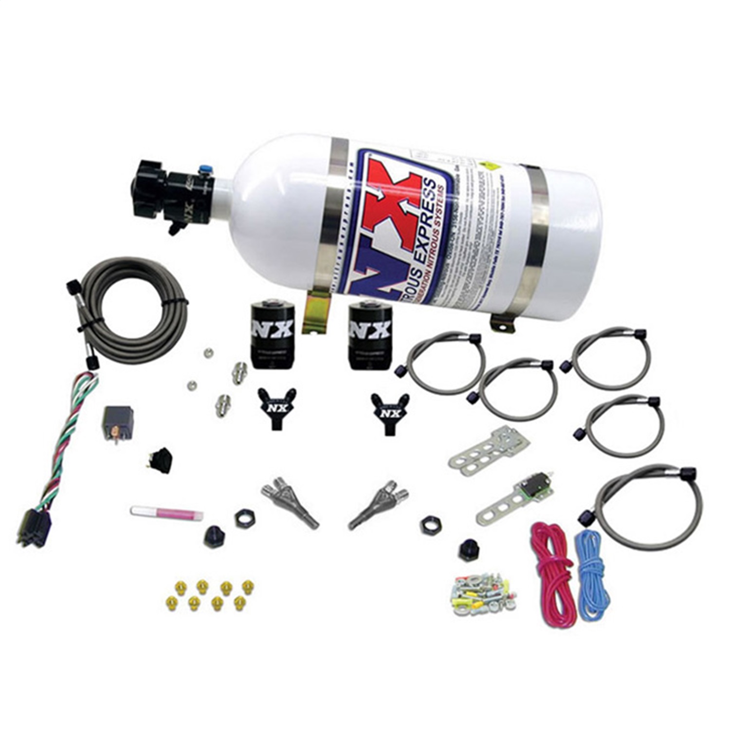 Nitrous Express 20213-10 - 92-95 Dodge V8 TBI Dual Nozzle Nitrous Kit (50-125HP) w/10lb Bottle Nitrous Express 20213-10 - 92-95 Dodge V8 TBI Dual Nozzle Nitrous Kit (50-125HP) w/10lb Bottle