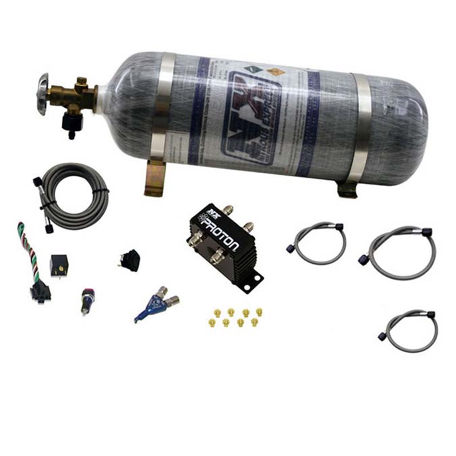 Nitrous Express 20420-12 - Proton Series Nitrous Kit w/12lb Bottle Nitrous Express 20420-12 - Proton Series Nitrous Kit w/12lb Bottle