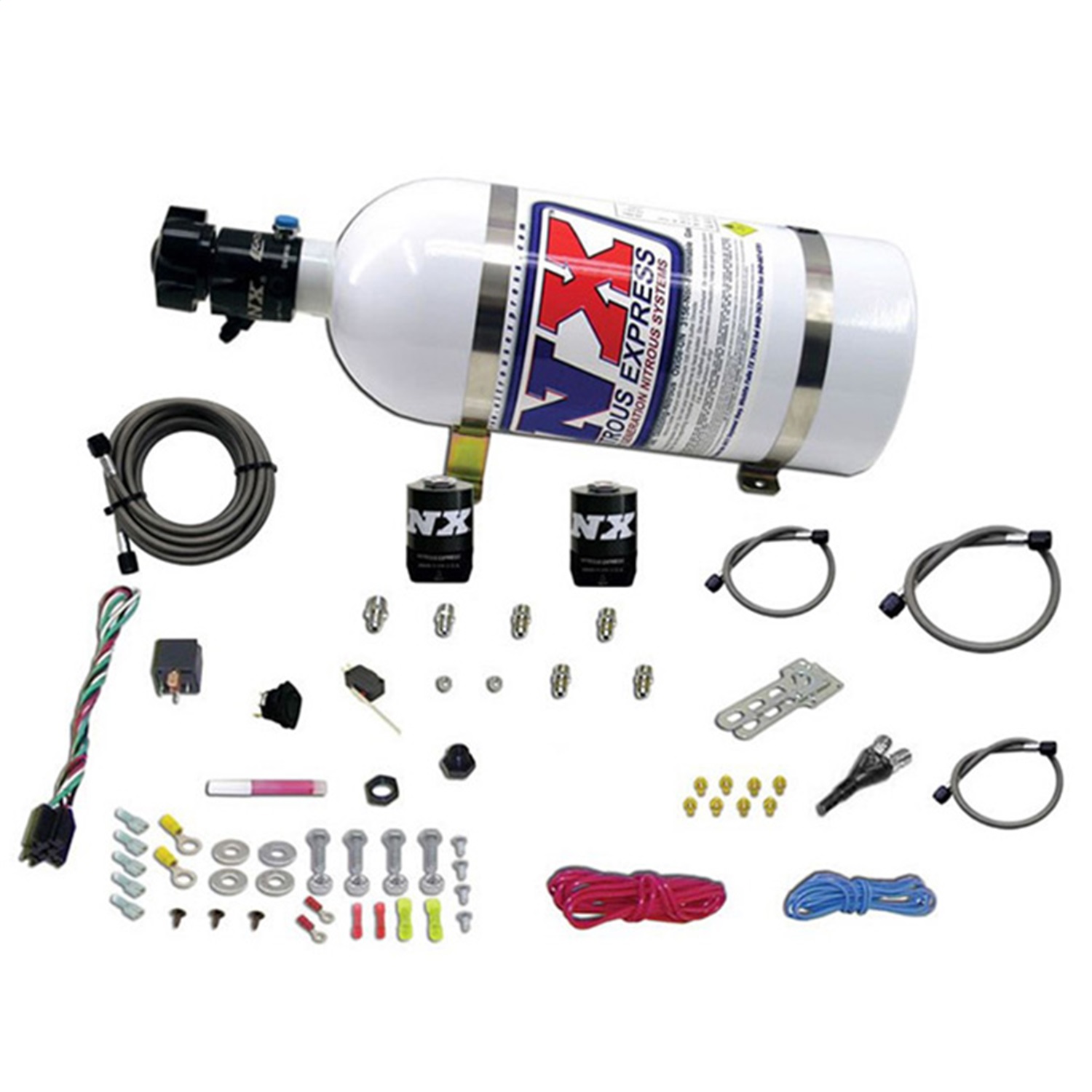 Nitrous Express 20112-10 - Shark SHO 400 HP Single Nozzle Nitrous Kit w/10lb Bottle Nitrous Express 20112-10 - Shark SHO 400 HP Single Nozzle Nitrous Kit w/10lb Bottle