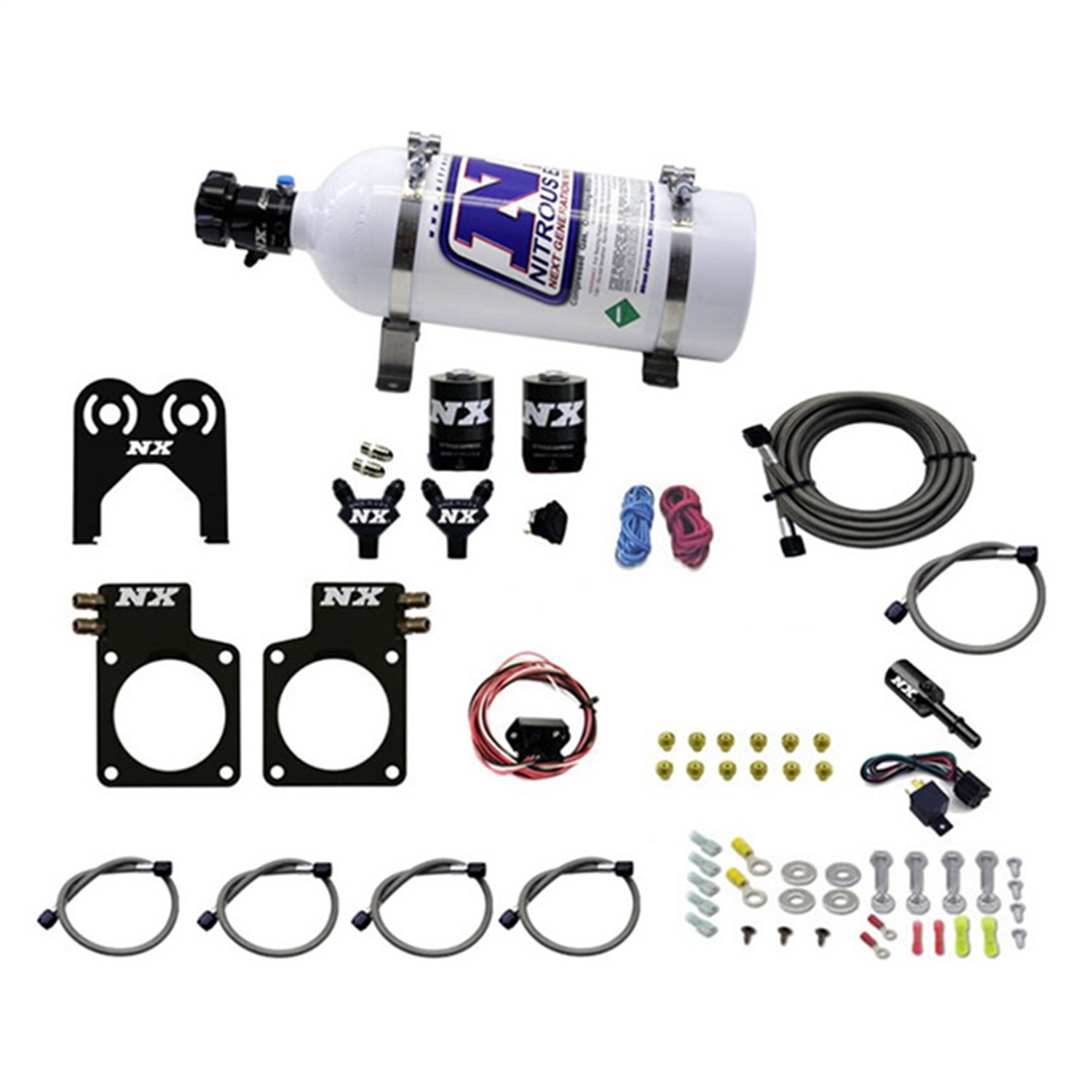 Nitrous Express 20717-05 - Nissan GT-R Nitrous Plate Kit (35-300HP) w/5lb Bottle