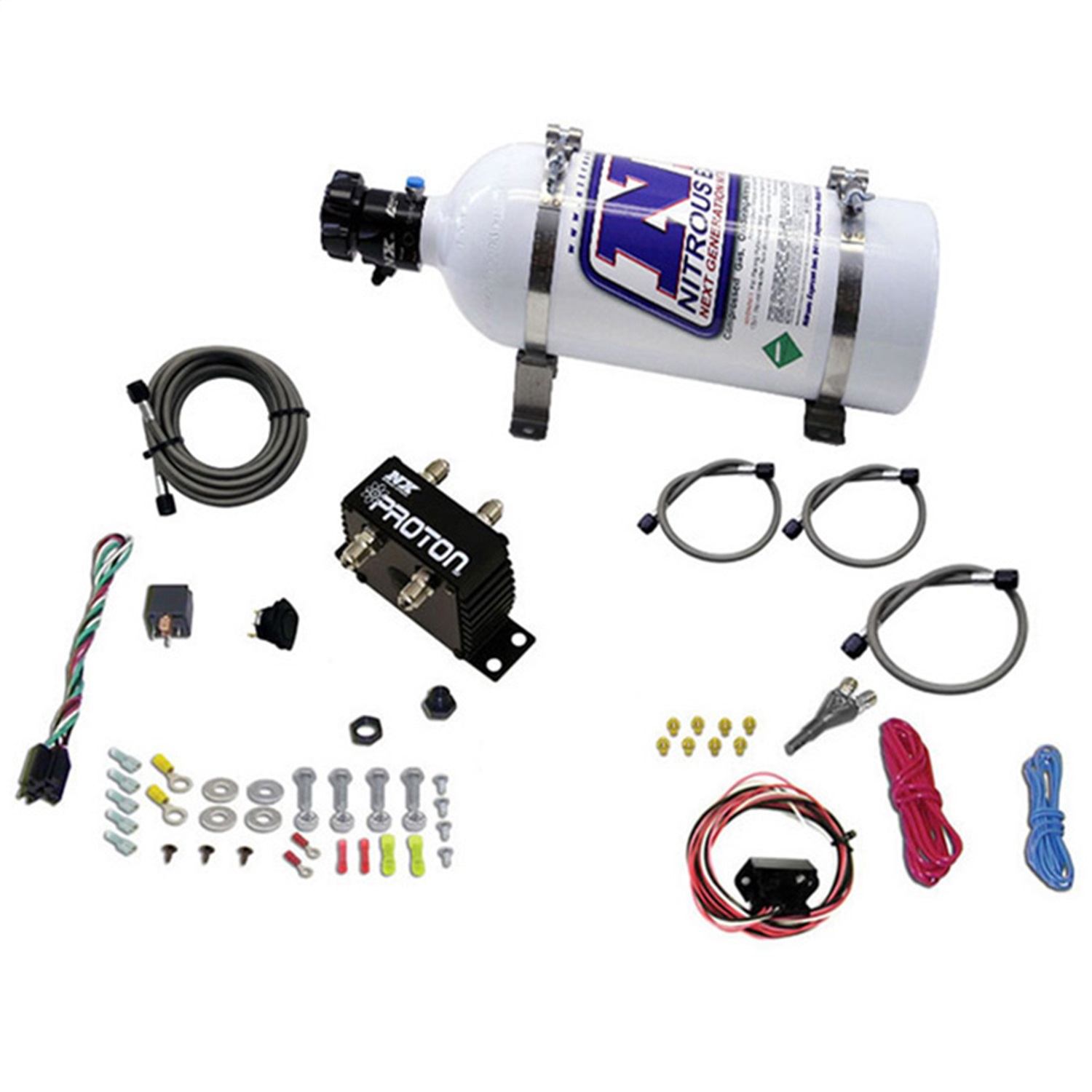 Nitrous Express 20422-05 - Proton Fly By Wire Nitrous Kit w/5lb Bottle Nitrous Express 20422-05 - Proton Fly By Wire Nitrous Kit w/5lb Bottle