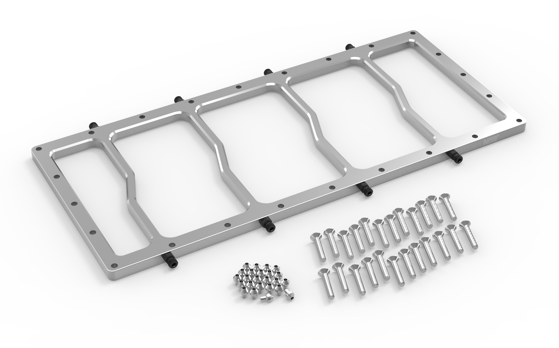 NOS 12536NOS - Dry  Plate for Sniper EFI Fabricated Race Series LS Intake Manifolds-Silver