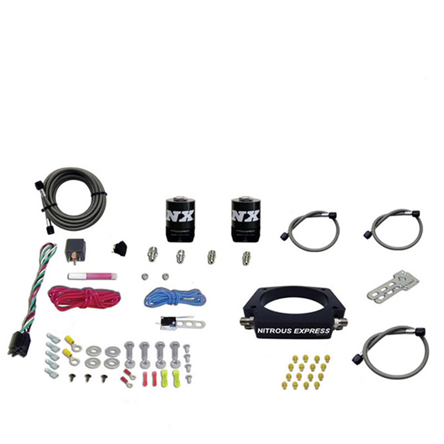 Nitrous Express 20934-00 - GM LS 90mm Nitrous Plate Kit (50-400HP) w/o Bottle