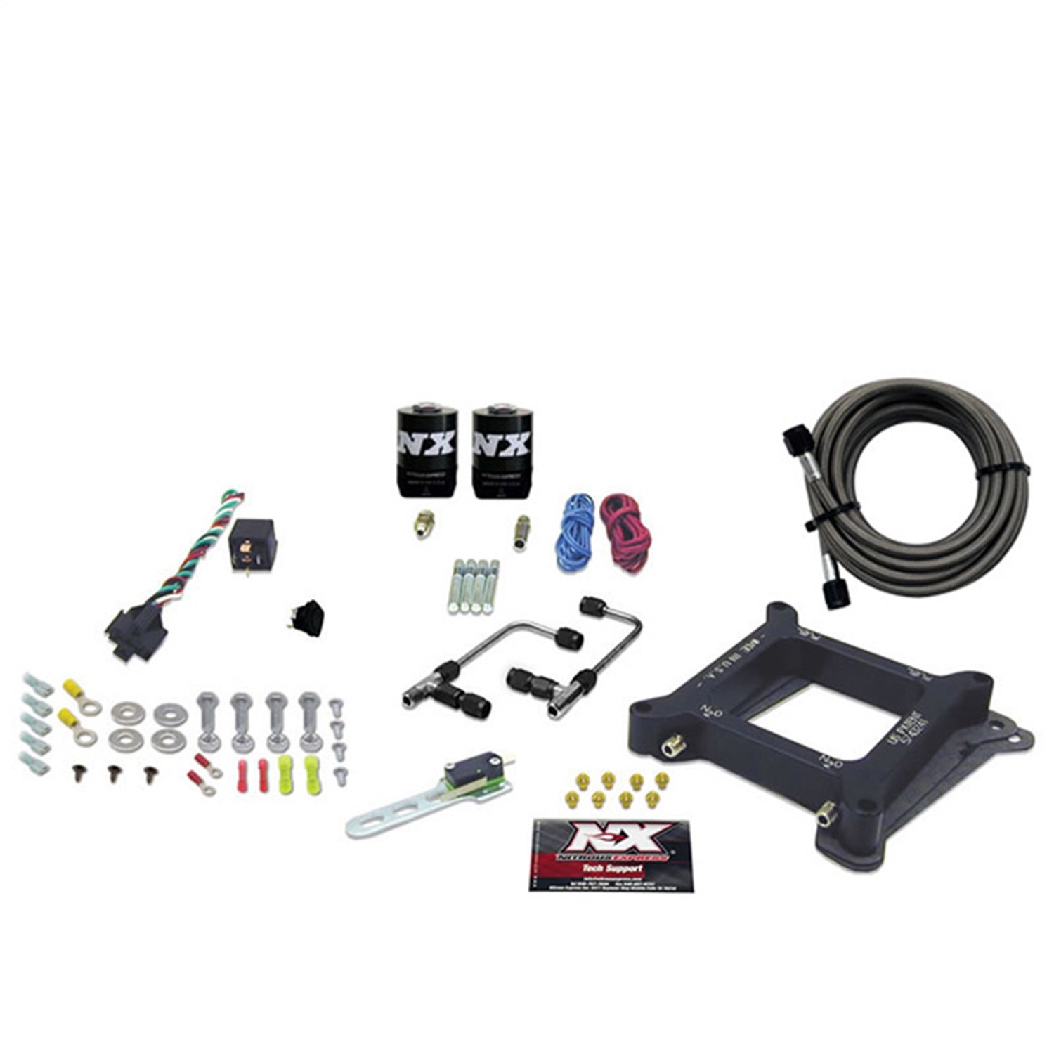 Nitrous Express 60545-00 - 4150 Gemini Pro-Power Alcohol Nitrous Kit (100-500HP) w/o Bottle