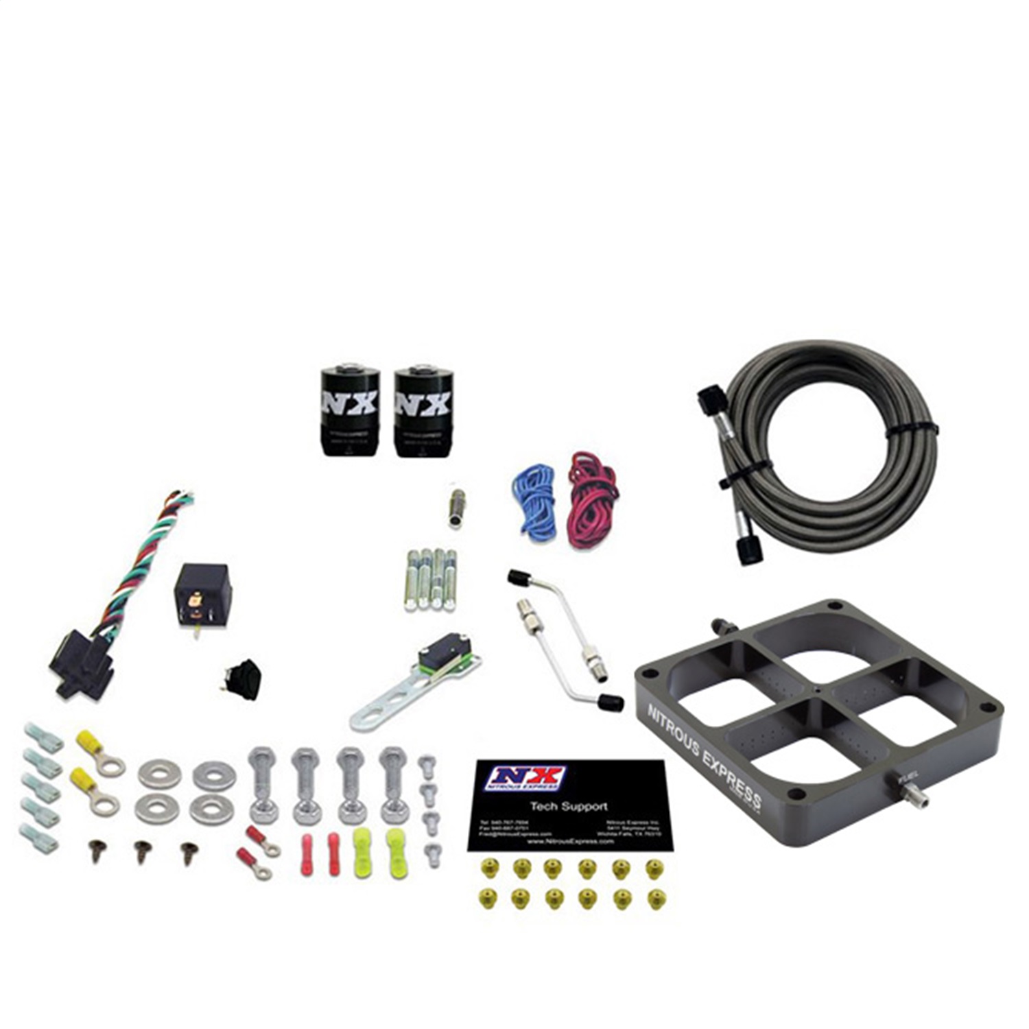 Nitrous Express 63980-00 - Single Entry Crossbar 8500 Based Throttle Body Nitrous Kit w/No Bottle Nitrous Express 63980-00 - Single Entry Crossbar 8500 Based Throttle Body Nitrous Kit w/No Bottle