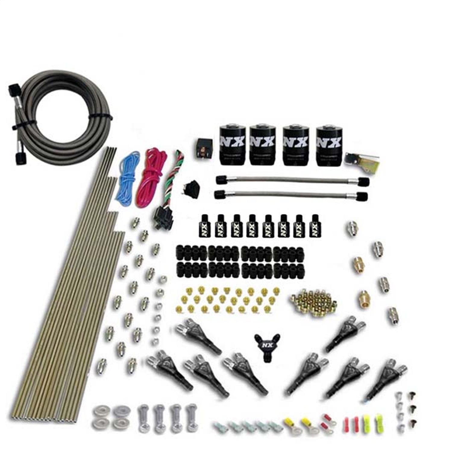 Nitrous Express 90006-00 - 8 Cyl Shark Direct Port 4 Solenoids Nitrous Kit (200-600HP) w/o Bottle Nitrous Express 90006-00 - 8 Cyl Shark Direct Port 4 Solenoids Nitrous Kit (200-600HP) w/o Bottle