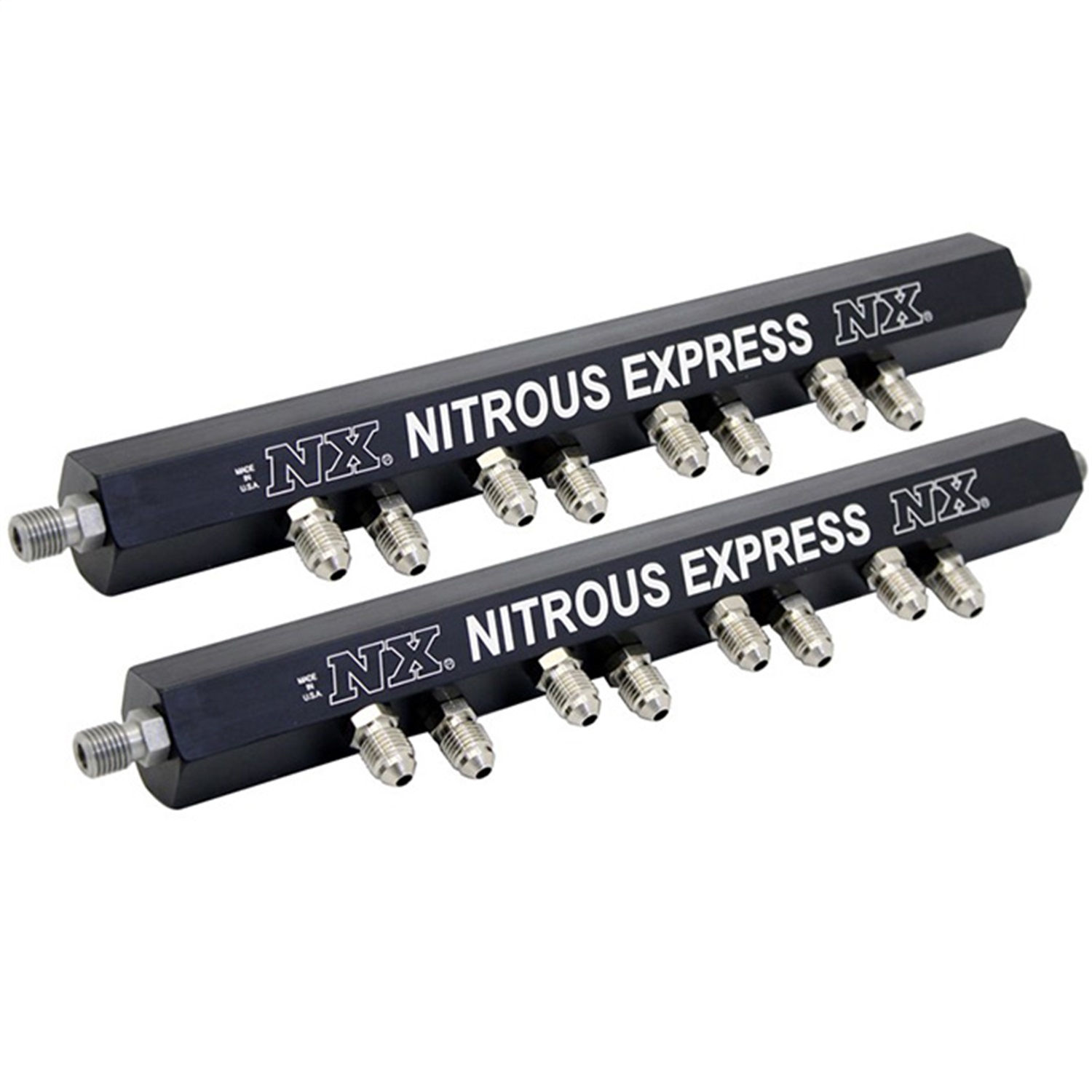 Nitrous Express 90001 - Distribution Rail Kit (Single Hole Rails) Nitrous Express 90001 - Distribution Rail Kit (Single Hole Rails)