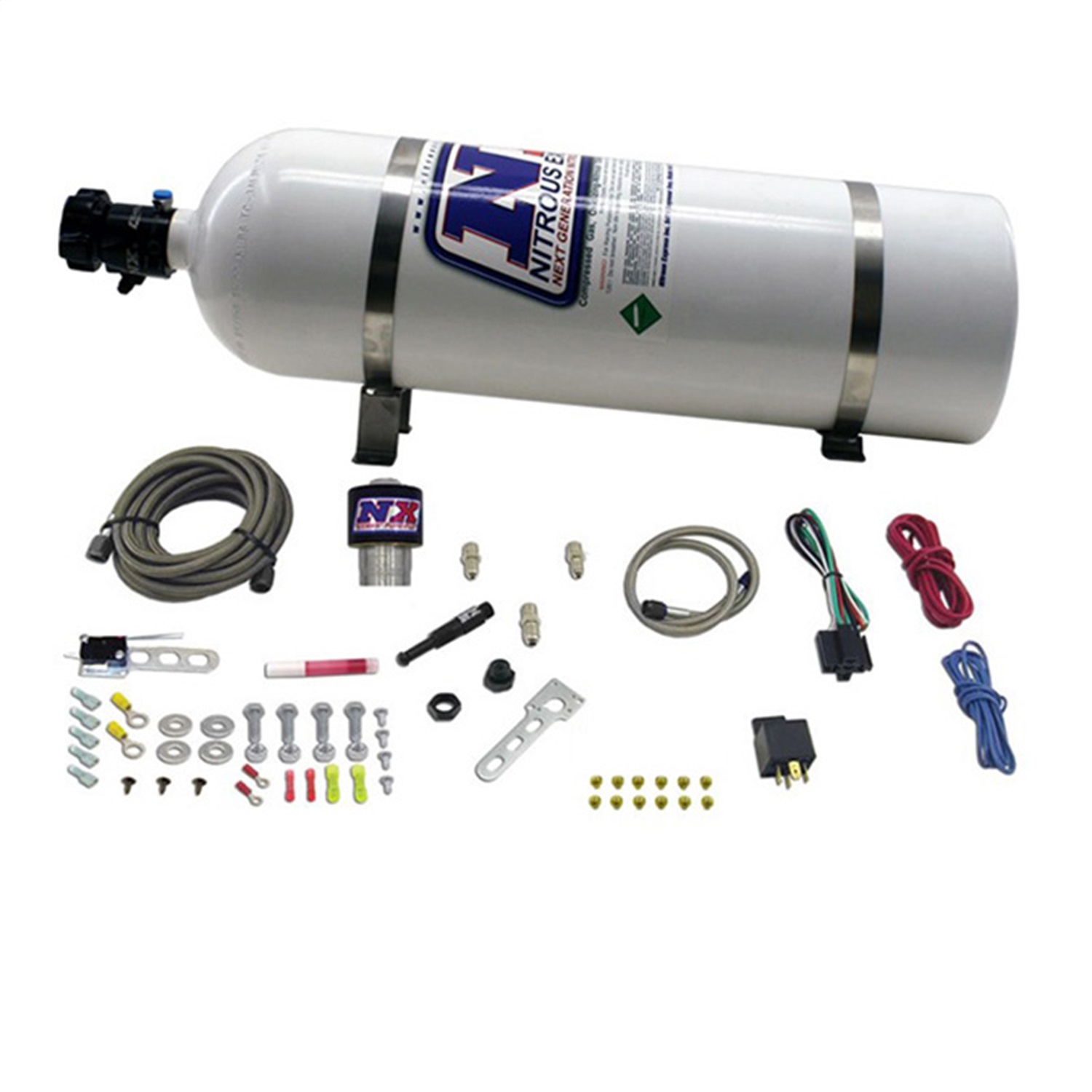 Nitrous Express NXD12002 - Diesel Stacker 4 Nitrous Kit w/15lb Bottle