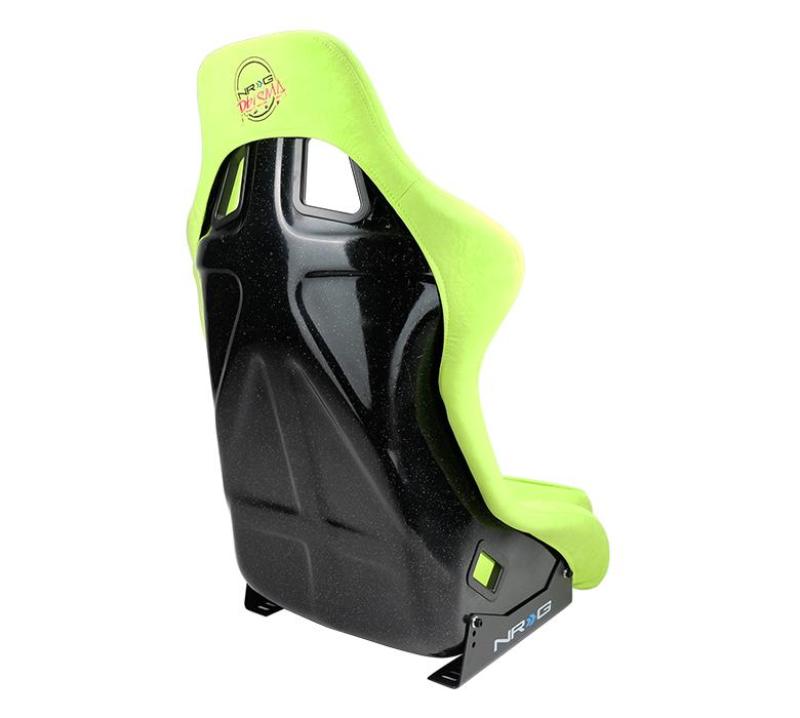 NRG FRP-303NG-PRISMA - FRP Bucket Seat PRISMA Edition - Medium (Neon Green/ Pearlized Back)