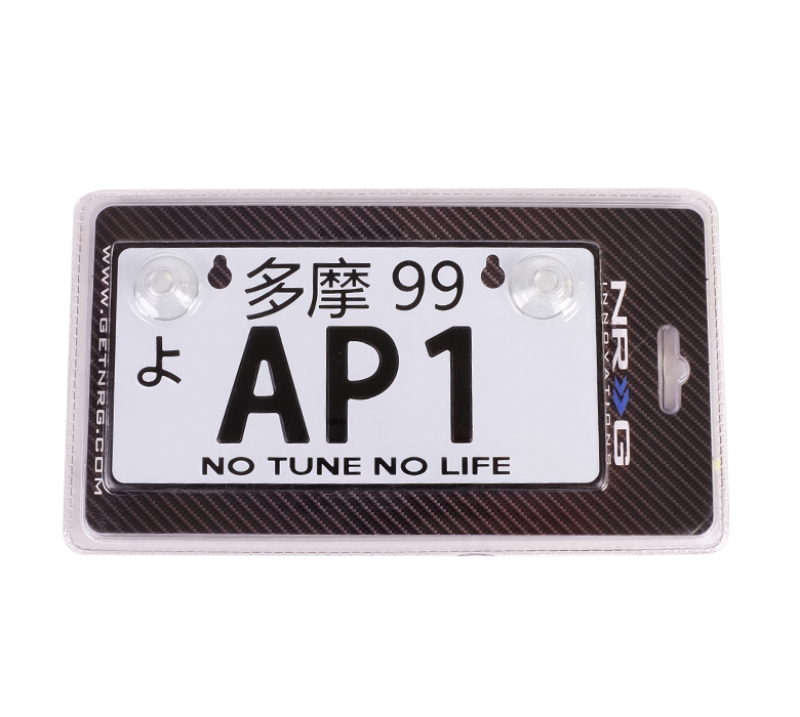 NRG MP-001-AP1 - Mini JDM Style Aluminum License Plate (Suction-Cup Fit/Universal) - AP-1 NRG MP-001-AP1 - Mini JDM Style Aluminum License Plate (Suction-Cup Fit/Universal) - AP-1
