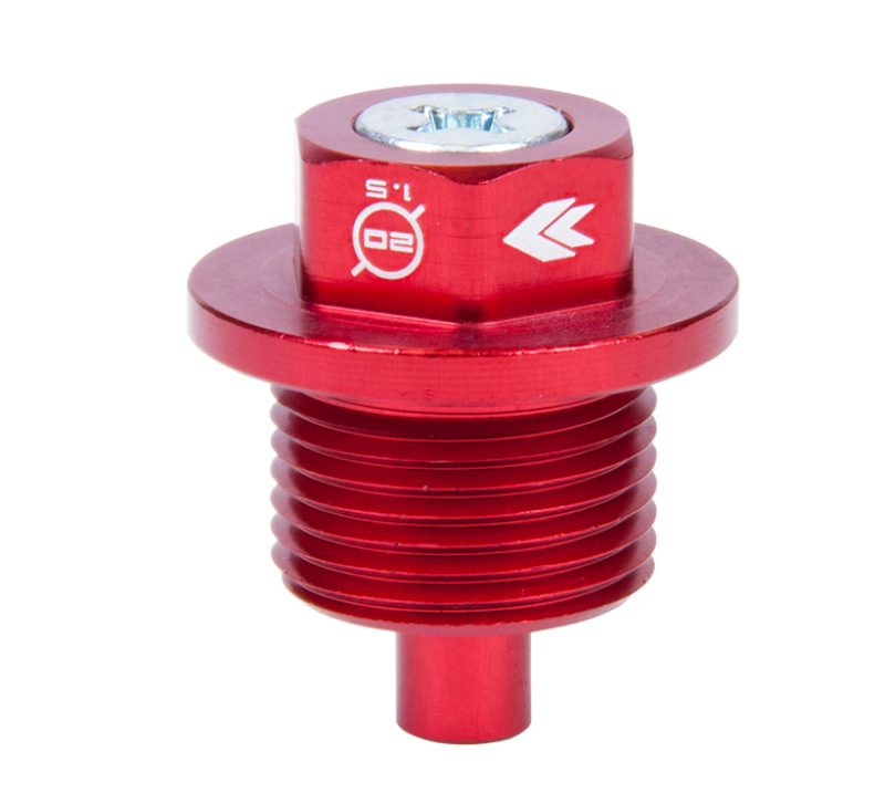 NRG NOP-300RD - Magnetic Oil Drain Plug M20X1.5 Subaru - Red