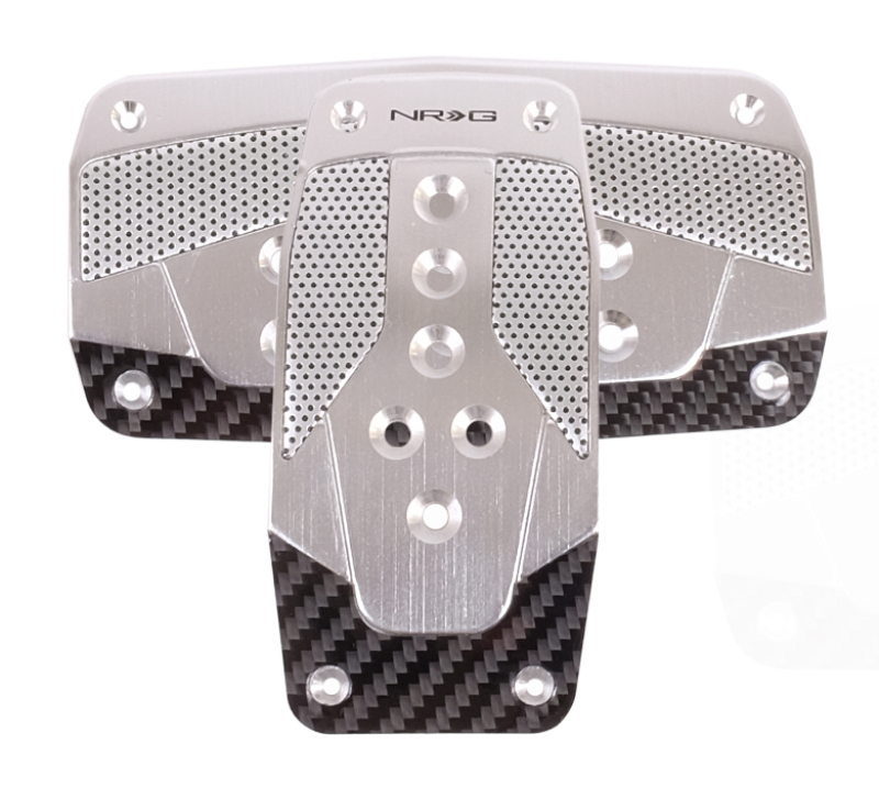 NRG PDL-450SL - Aluminum Sport Pedal A/T - Silver w/Black Carbon NRG PDL-450SL - Aluminum Sport Pedal A/T - Silver w/Black Carbon