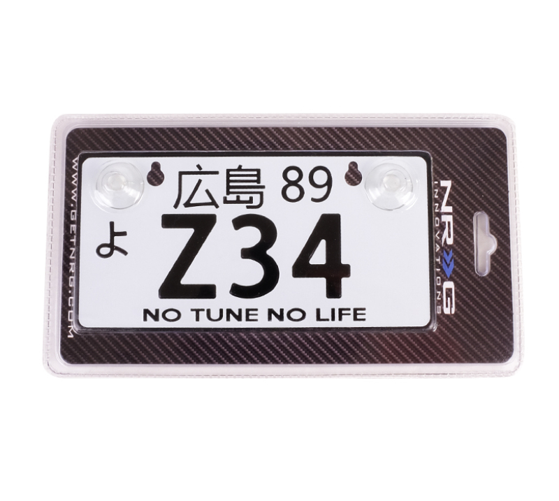 NRG MP-001-Z34 - Mini JDM Style Aluminum License Plate (Suction-Cup Fit/Universal) - Z34