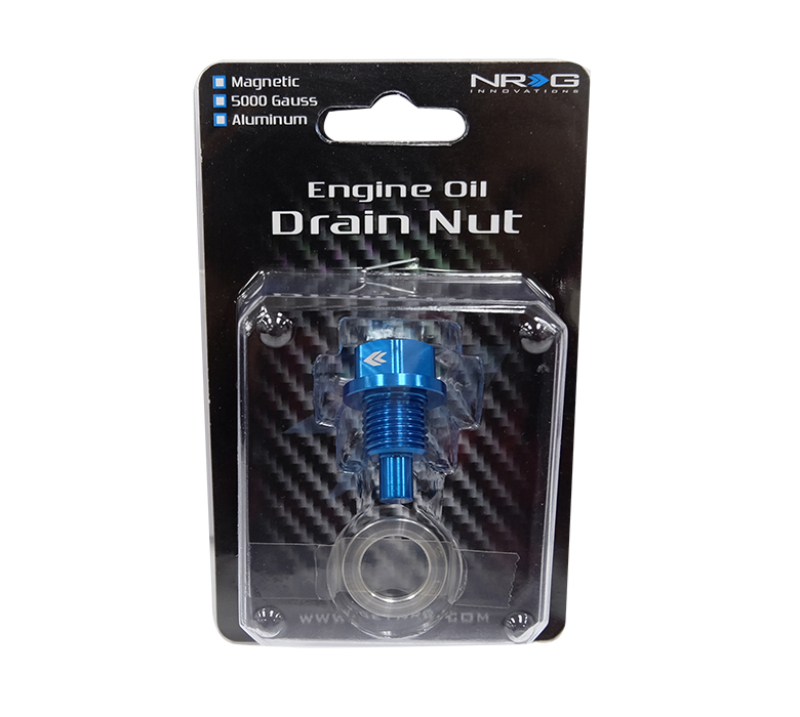NRG NOP-100BL - Magnetic Oil Drain Plug M14X1.5 Acura/Honda/Mazda/Mitsubishi - Blue