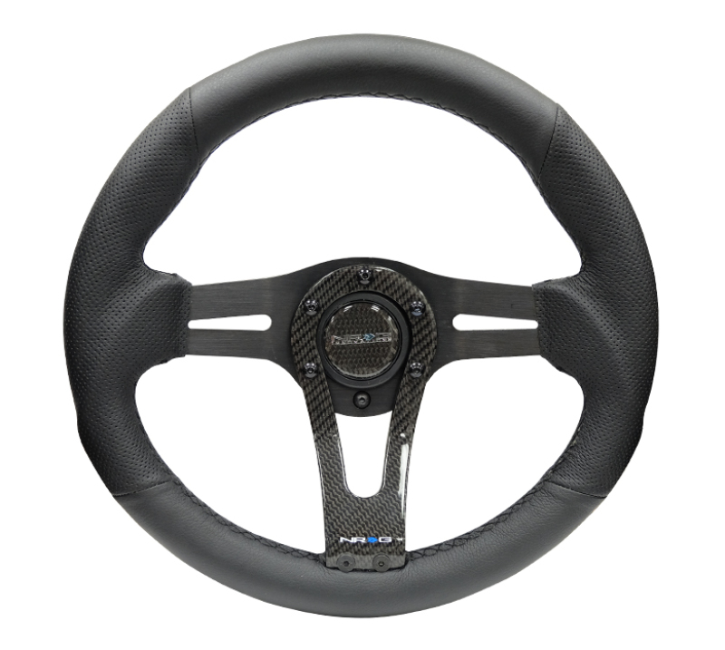 NRG RST-002RCF - Reinforced Steering Wheel (320mm) w/Carbon Center Spoke