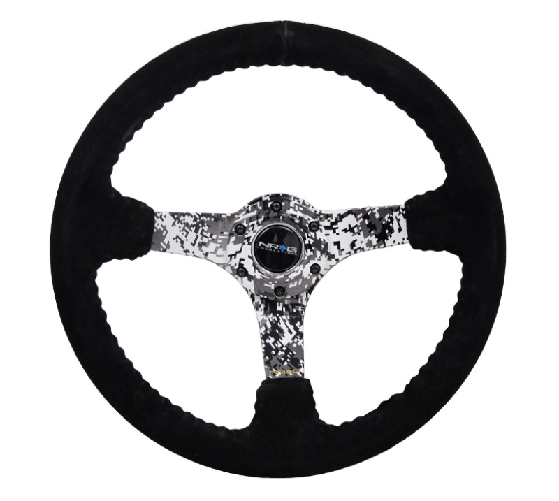 NRG RST-036DC-S - Reinforced Steering Wheel (350mm / 3in. Deep) Blk Suede w/Hydrodipped Digi-Camo Spokes NRG RST-036DC-S - Reinforced Steering Wheel (350mm / 3in. Deep) Blk Suede w/Hydrodipped Digi-Camo Spokes