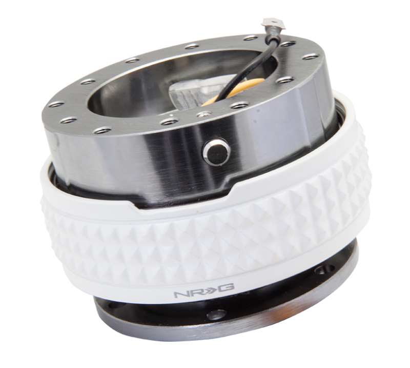 NRG SRK-210GM/GL - Quick Release Kit - Pyramid Edition - Gunmetal Body / Glow In The Dark Pyramid Ring