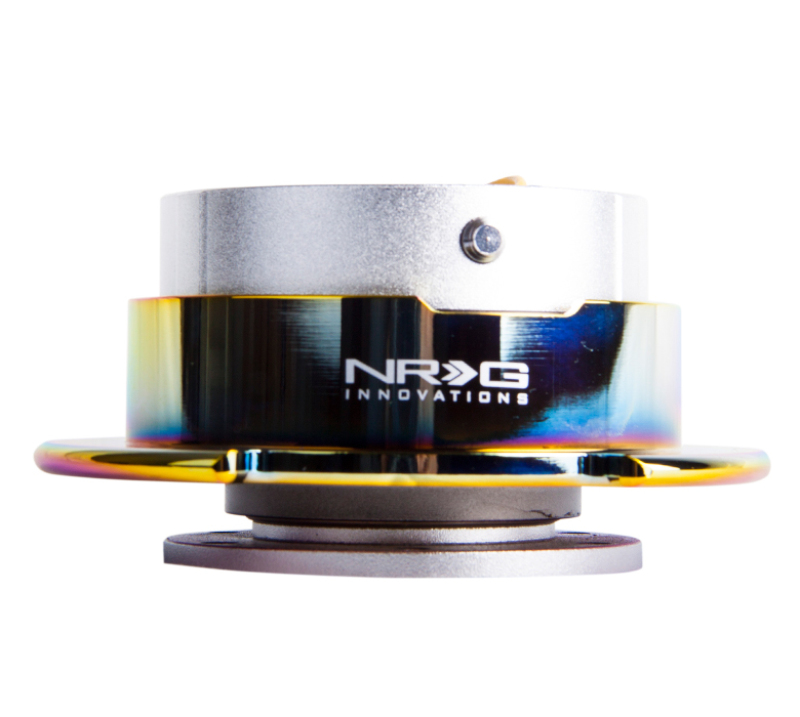 NRG SRK-250SL/MC - Quick Release Gen 2.5 - Silver Body / Neochrome Ring NRG SRK-250SL/MC - Quick Release Gen 2.5 - Silver Body / Neochrome Ring