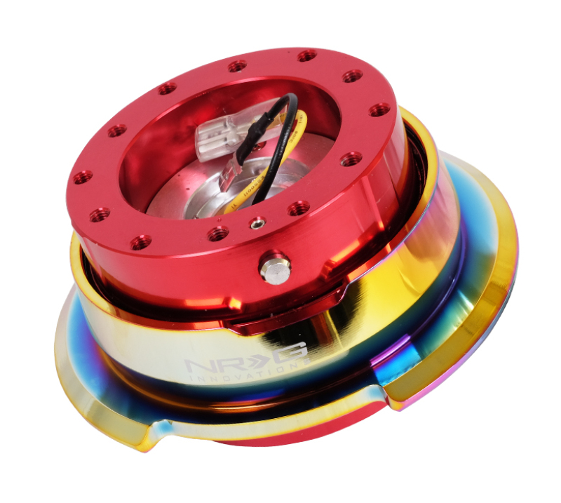 NRG SRK-280RD-MC - Quick Release Gen 2.8 - Red Body / Neochrome Ring NRG SRK-280RD-MC - Quick Release Gen 2.8 - Red Body / Neochrome Ring