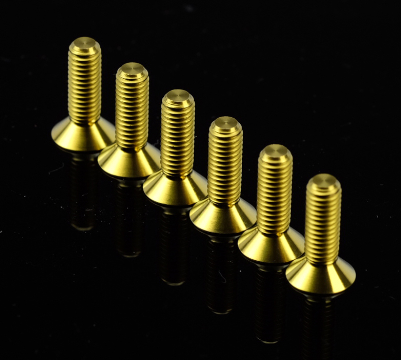 NRG SWS-100TI-GD - Titanium Steering Wheel Screw Upgrade Kit (Conical) - Chrome Gold NRG SWS-100TI-GD - Titanium Steering Wheel Screw Upgrade Kit (Conical) - Chrome Gold