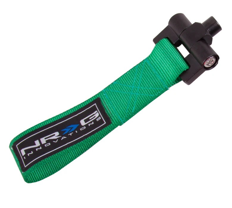 NRG TOW-144GN - Bolt-In Tow Strap Green - Nissan 350Z 03-07 / Infiniti G35 03-07 (5000lb. Limit)