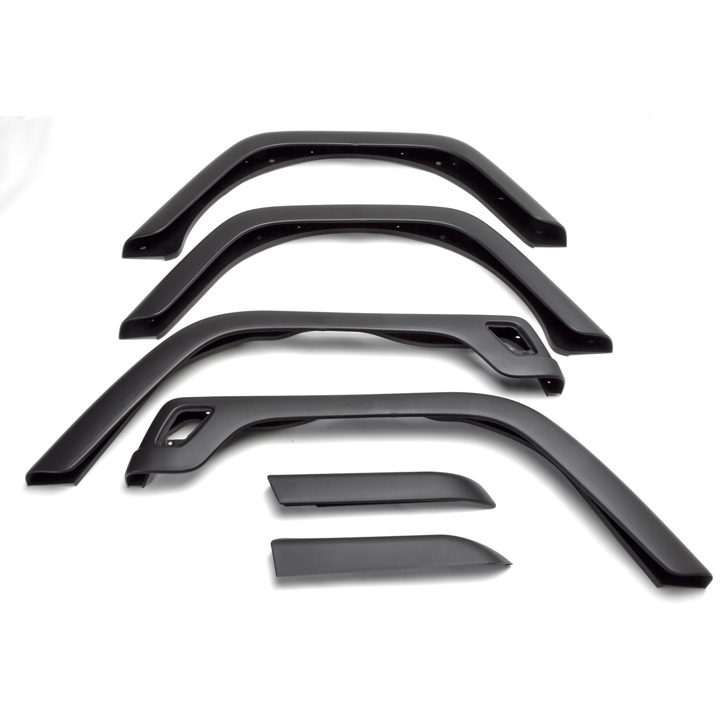 Omix 11603.11 - 6-Piece Fender Flare Kit- 97-06 Jeep Wrangler
