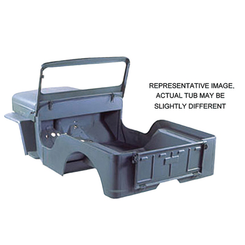 Omix 12002.08 - Reproduction Steel Body Tub- 53-68 Willys CJ3B Omix 12002.08 - Reproduction Steel Body Tub- 53-68 Willys CJ3B