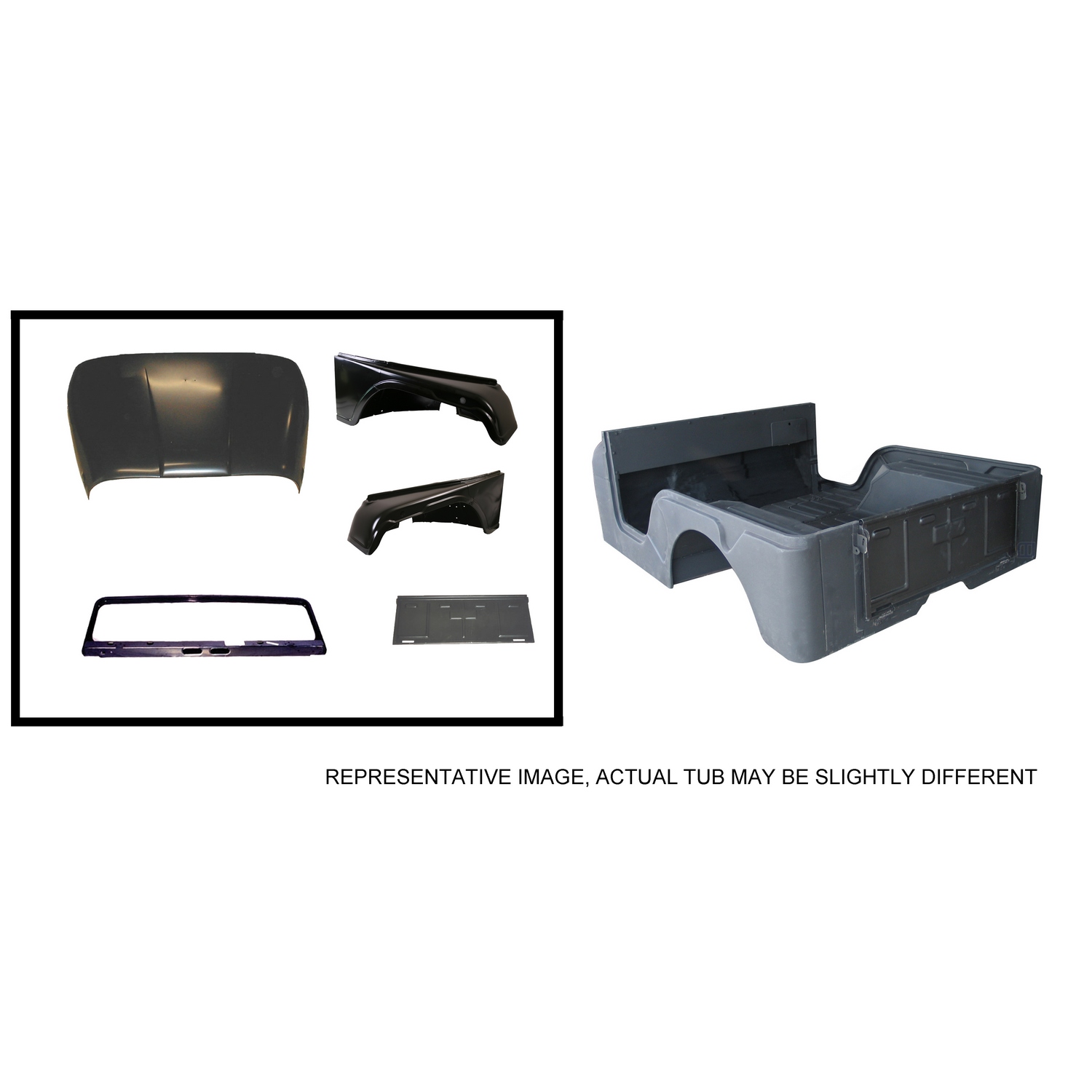 Omix 12001.13 - Steel Body Kit- 72-75 Jeep CJ5 Omix 12001.13 - Steel Body Kit- 72-75 Jeep CJ5