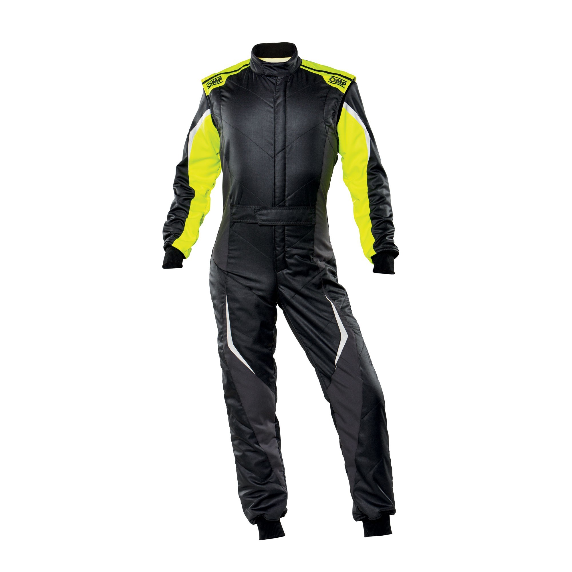 OMP Racing IA0-1859-B01-178-52 - OMP Tecnica Evo Overall My21 Black/Yellow - Size 52 (Fia 8856-2018)