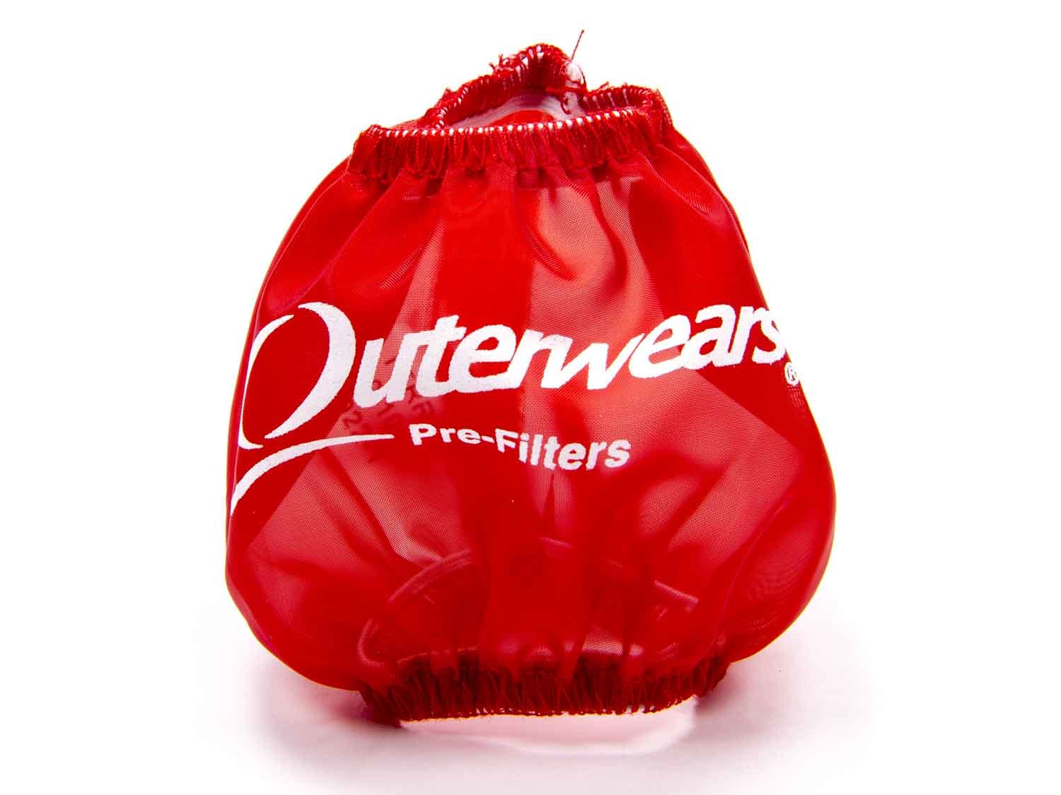 Outerwears 10-1013-03 - 3in Breather Pre-Filter Red