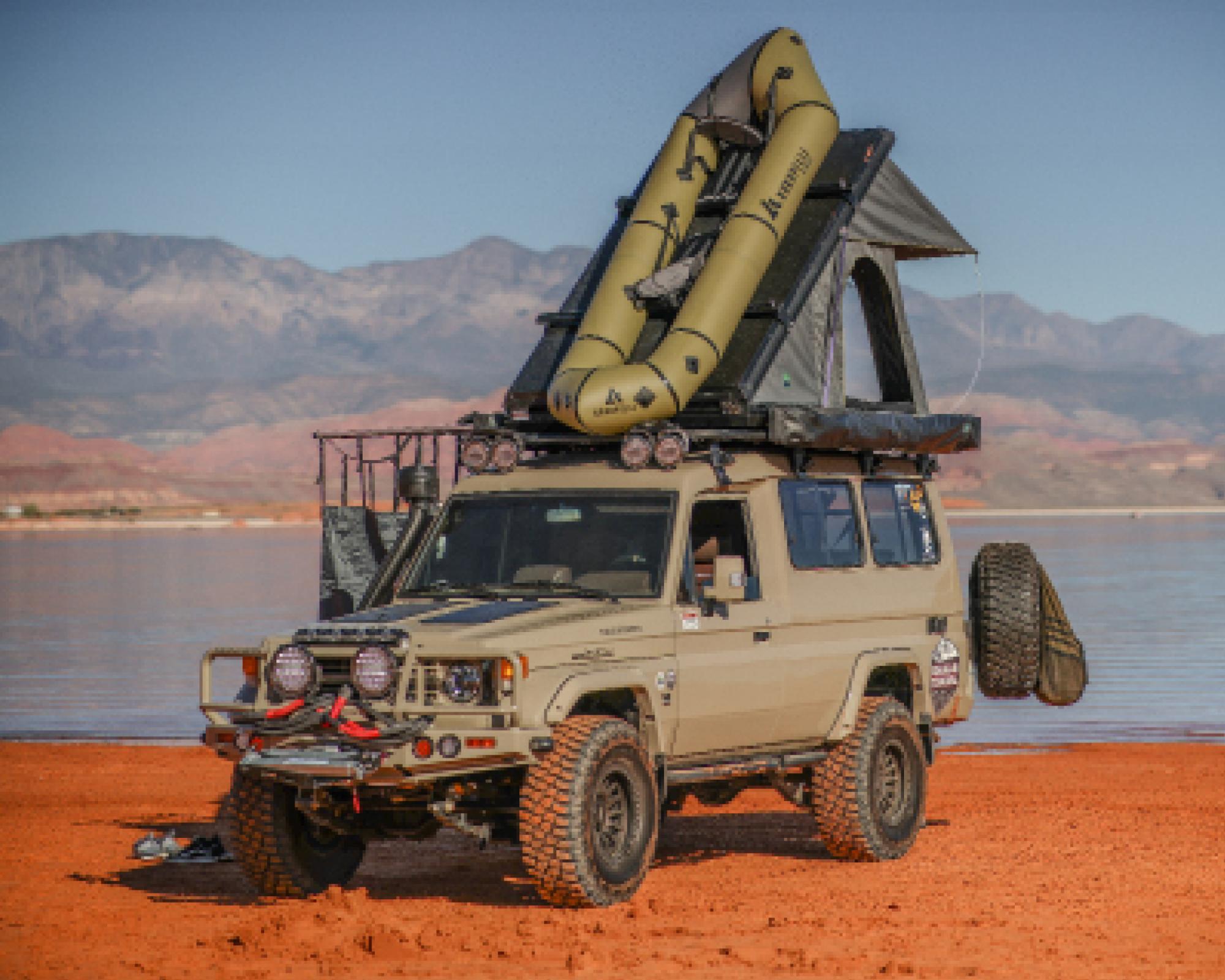 Overland Vehicle Systems 18099901 - Mamba 3 Roof Top Tent - Clam Shell Roof Top Tent