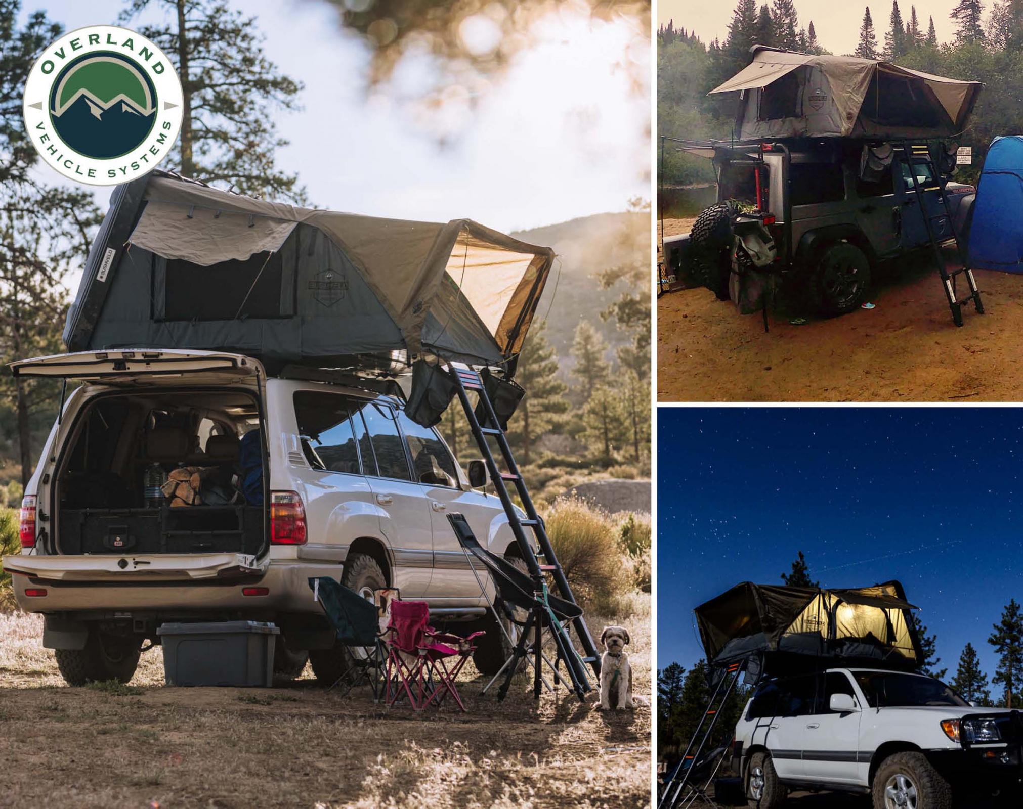 Overland Vehicle Systems 18189901 - Best Hard Shell Rooftop Tent  Bushveld II