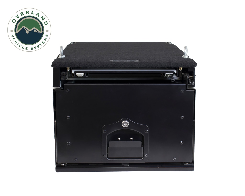 Overland Vehicle Systems 21010201 - Camping Cargo Box With Slide Out Drawer & Working Station
