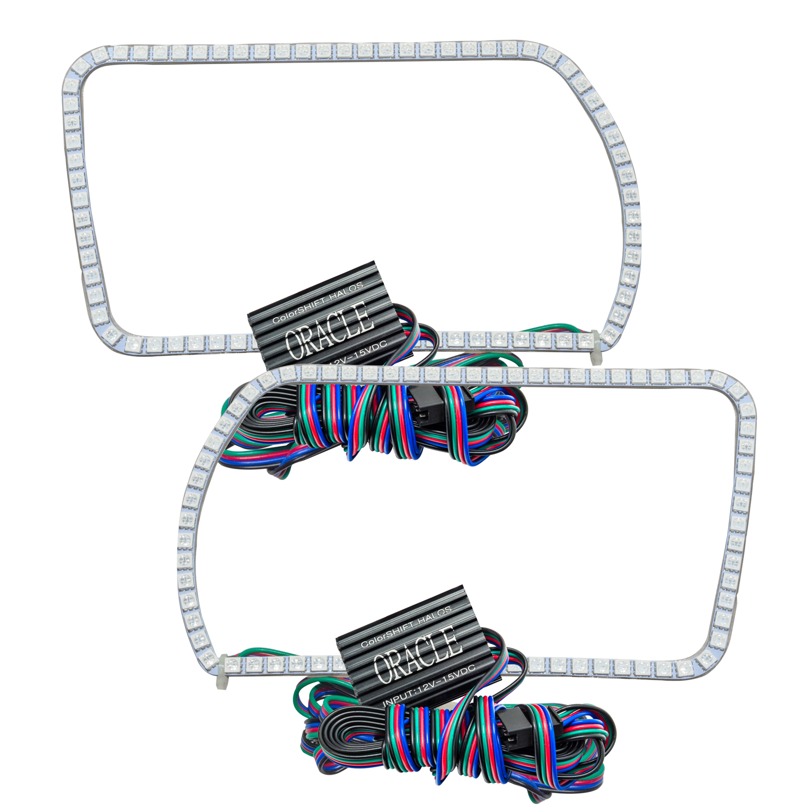 ORACLE Lighting 1165-333 - Dodge Ram 09-13 LED Fog Halo Kit - ColorSHIFT