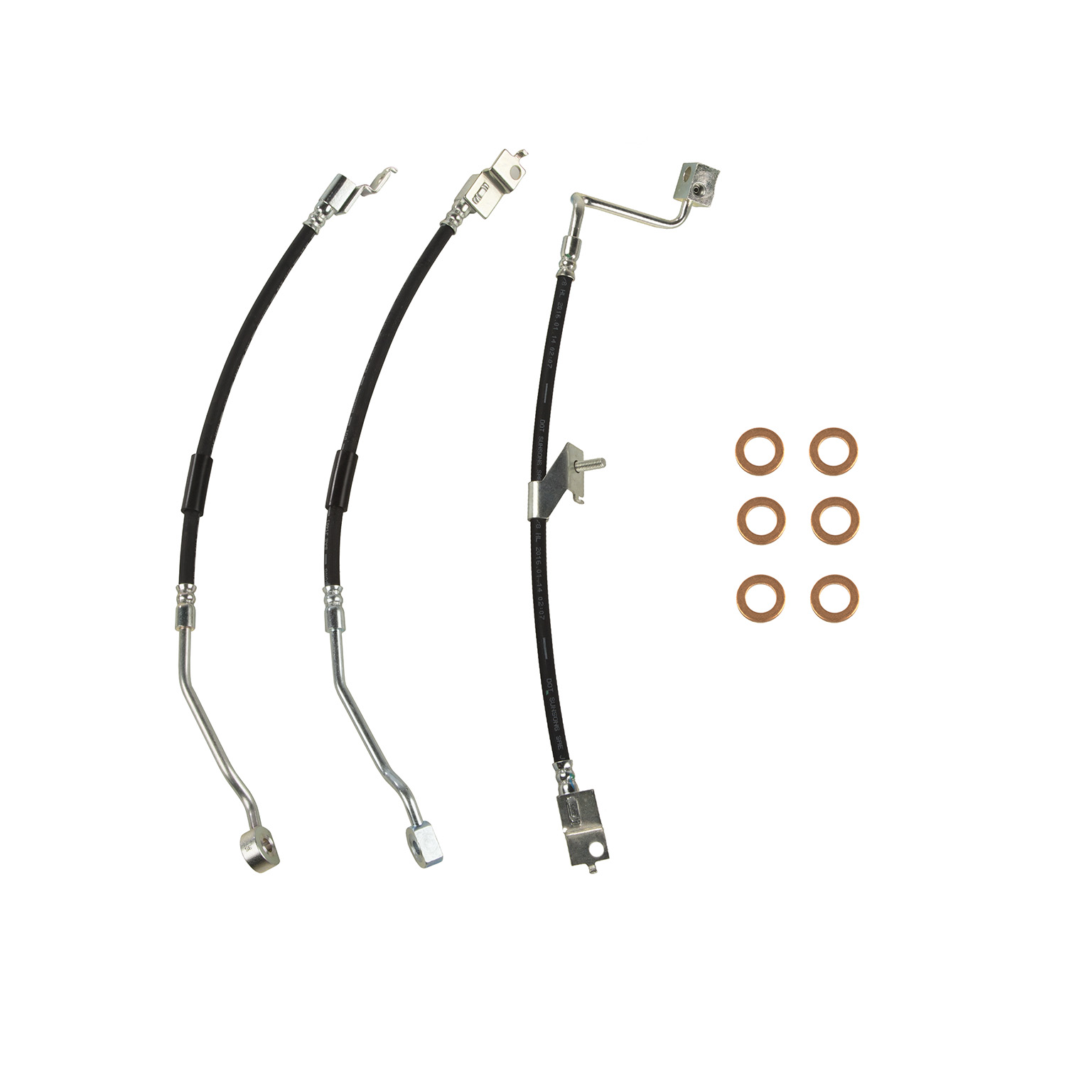 Omix 16733.64 - Brake Hose Kit- 97-06 Jeep Wrangler TJ Omix 16733.64 - Brake Hose Kit- 97-06 Jeep Wrangler TJ