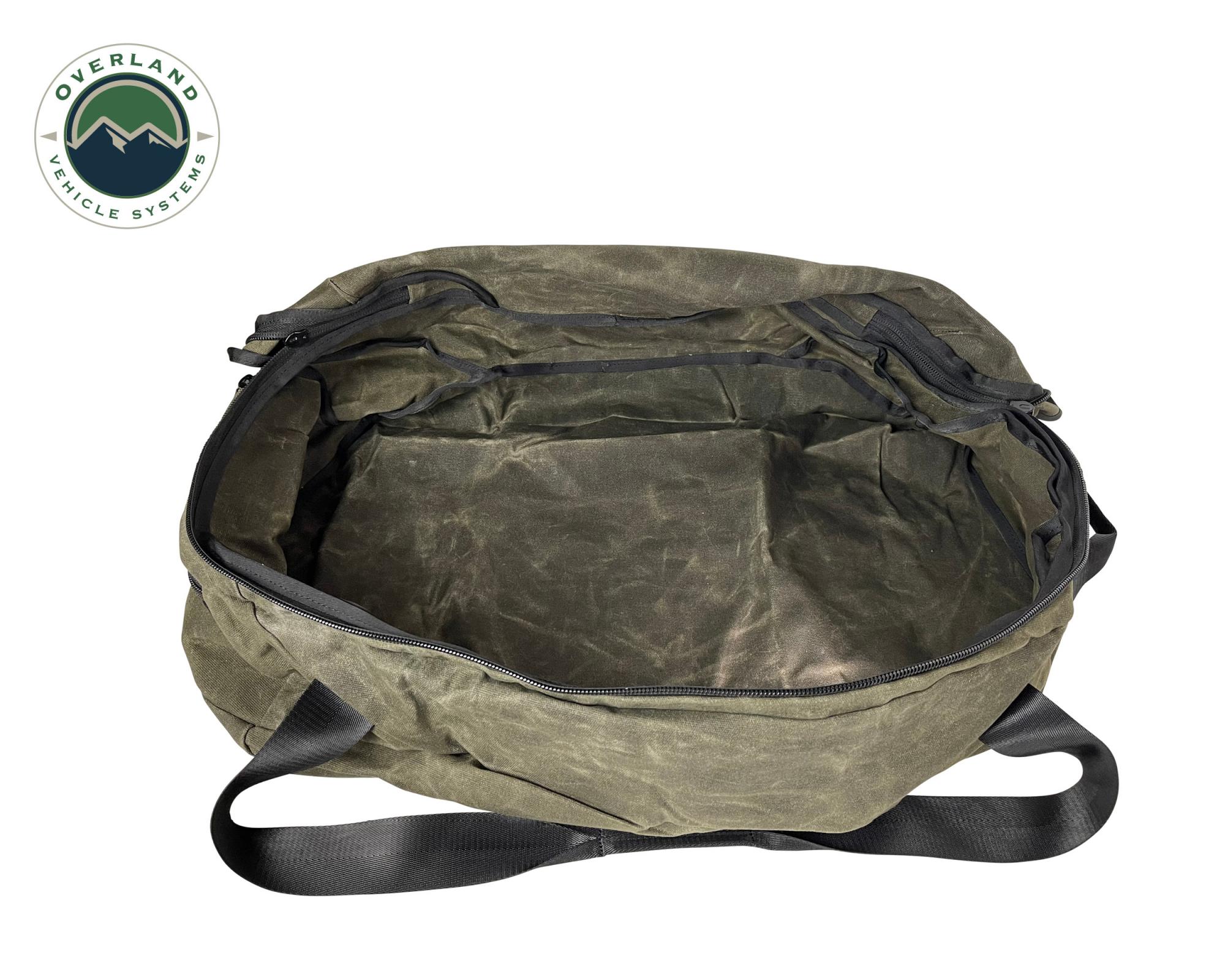 Overland Vehicle Systems 21029941 - Organize With Wax Canvas Large Duffle Bag Overland Vehicle Systems 21029941 - Organize With Wax Canvas Large Duffle Bag