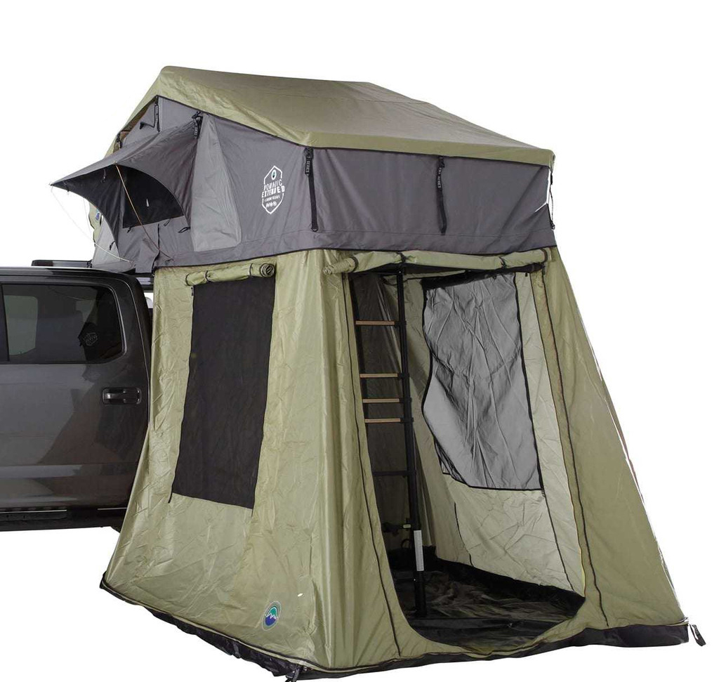 Overland Vehicle Systems 18641936 - HD N4E Nomadic 4 Extended Roof Top Tent & Annex Combo Overland Vehicle Systems 18641936 - HD N4E Nomadic 4 Extended Roof Top Tent & Annex Combo