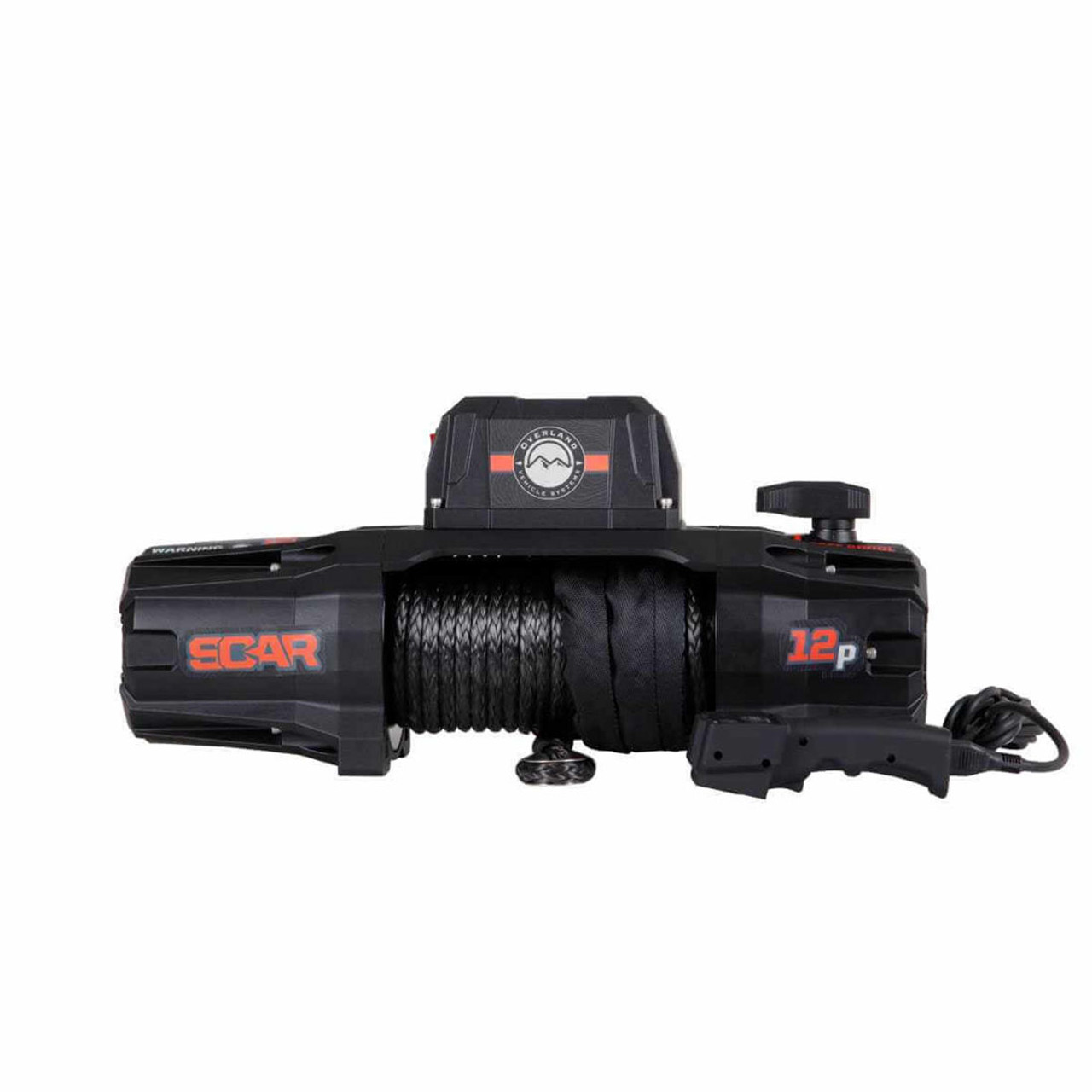 Overland Vehicle Systems 19129901 - SCAR 12P - 12,000 lb. Winch With Synthetic Rope and Wireless Remote Overland Vehicle Systems 19129901 - SCAR 12P - 12,000 lb. Winch With Synthetic Rope and Wireless Remote