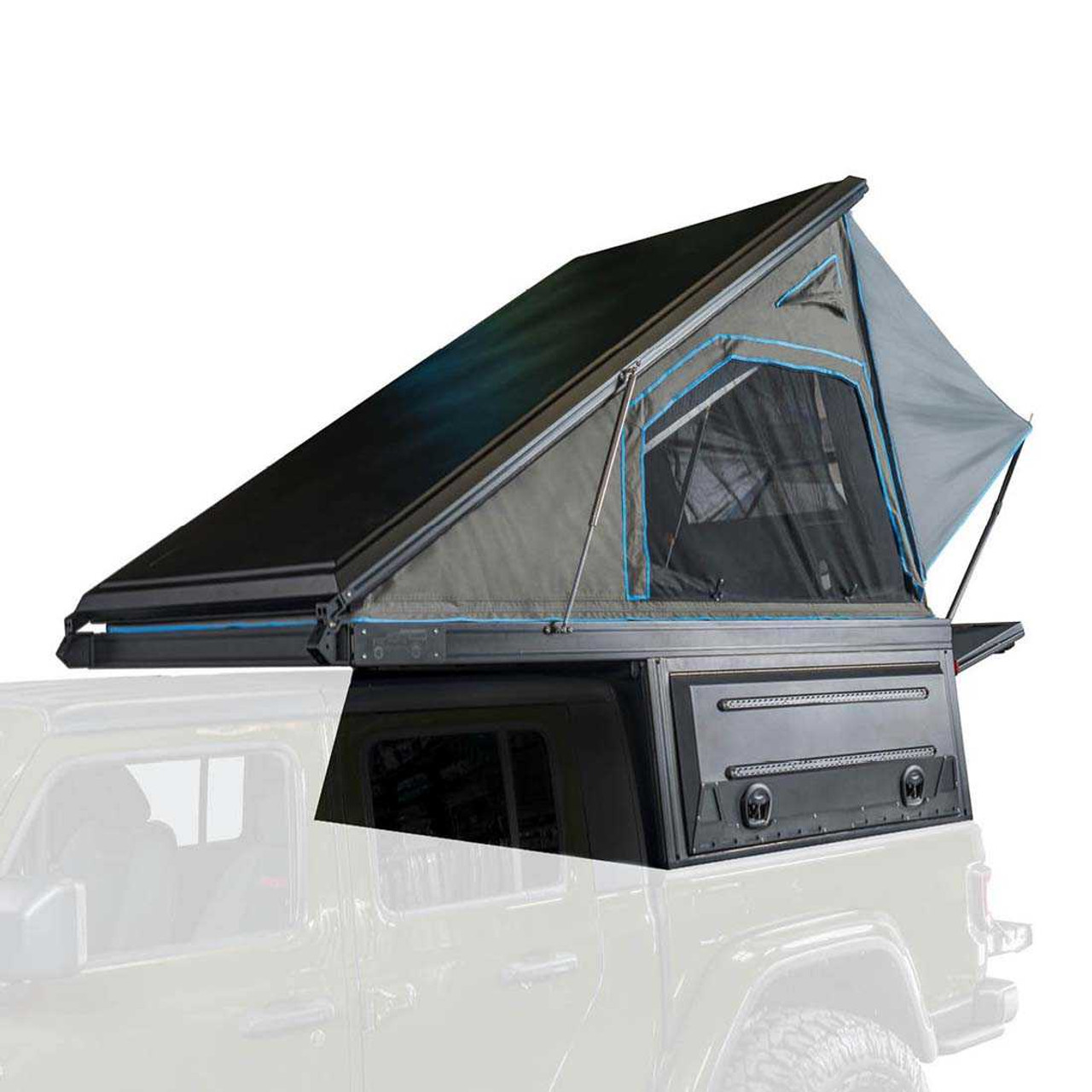 Overland Vehicle Systems 70100105 - MagPak Camper W/Tent, Lights, Rear Molle Panel, Side Tie Downs, Front and Rear Windows 14-24 GM Colorado 5 Foot Bed Overland Vehicle Systems 70100105 - MagPak Camper W/Tent, Lights, Rear Molle Panel, Side Tie Downs, Front and Rear Windows 14-24 GM Colorado 5 Foot Bed