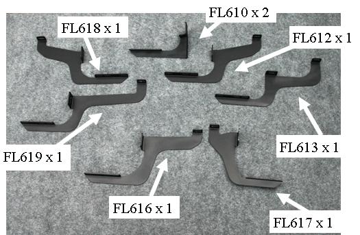 Owens Products 10-1359 - Running Board Mounting Bracket Kit For Oc72408-01 & Oc72408B-01 (Must Order Boards Separately) 15-18 Ford Transit Van 148 Inch Heavy Gauge Steel Black  Products