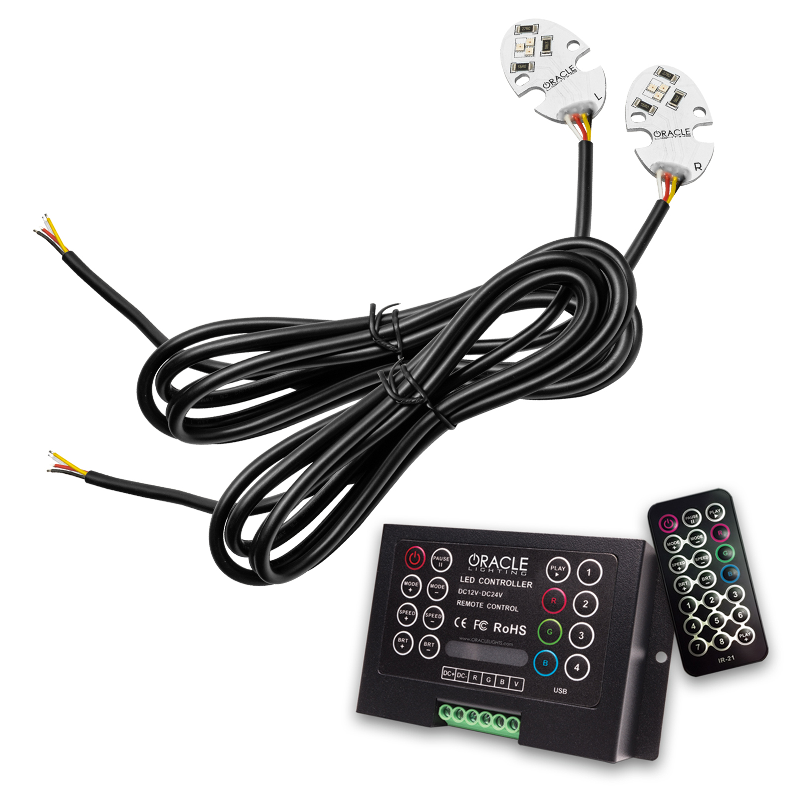 ORACLE Lighting 1286-333 - 17-21 Tesla Model 3 Headlight DRL Upgrade Kit - ColorSHIFT 2