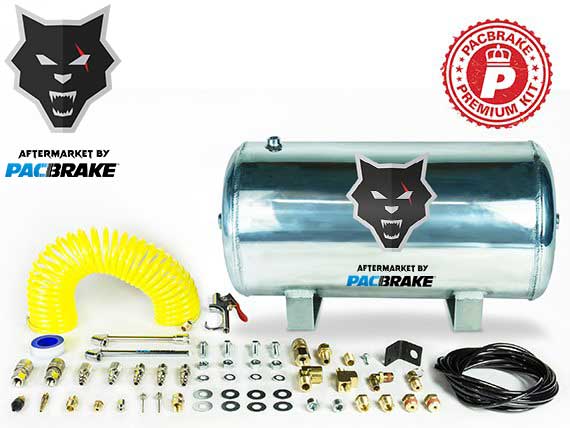 Pacbrake HP10268 - 5 Gallon Aluminum Premium Air Tank W/Air Tank Airline Air Nozzle