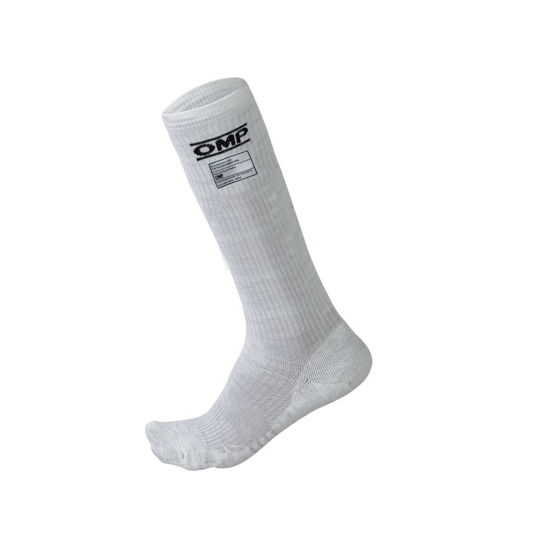 OMP Racing IE0-0766-A01-020-M - OMP One Socks My2021 White - Size M (Fia 8856-2018)