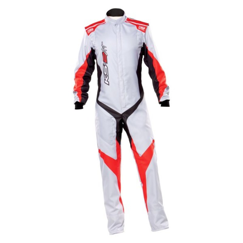 OMP Racing KA0-1729-A01-086-62 - OMP KS-2 Art Suit Silver/Red - Size 62