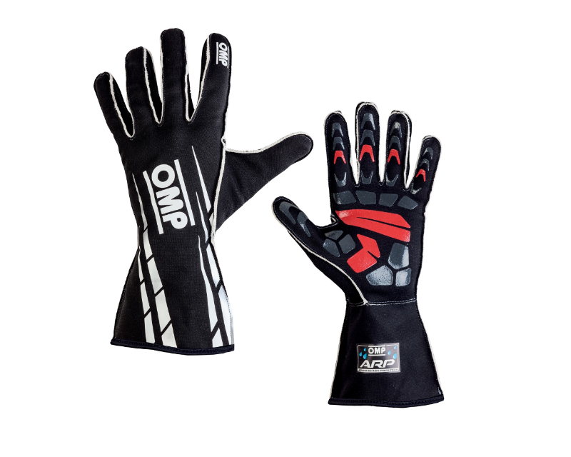OMP Racing KB0-2745-A01-071-XXS - OMP ARP Gloves Black - Size XXS