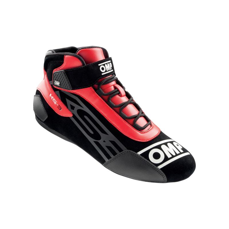 OMP Racing KC0-0826-A01-073-33 - OMP KS-3 Shoes My2021 Black/Red - Size 33