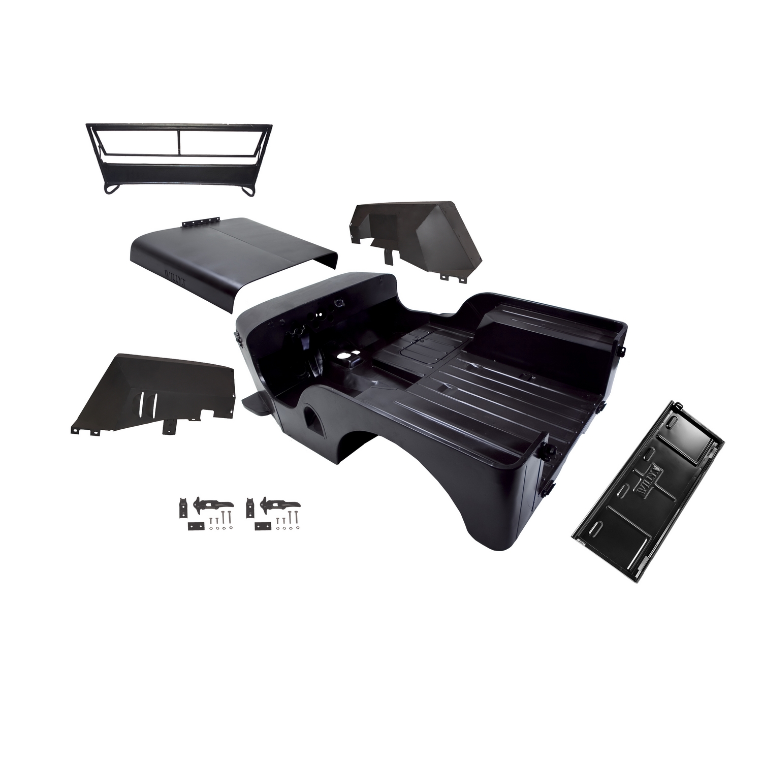 Omix DMC-673859-2A - Body Tub Kit with Willys Script 45-49 Willys CJ2A Omix DMC-673859-2A - Body Tub Kit with Willys Script 45-49 Willys CJ2A